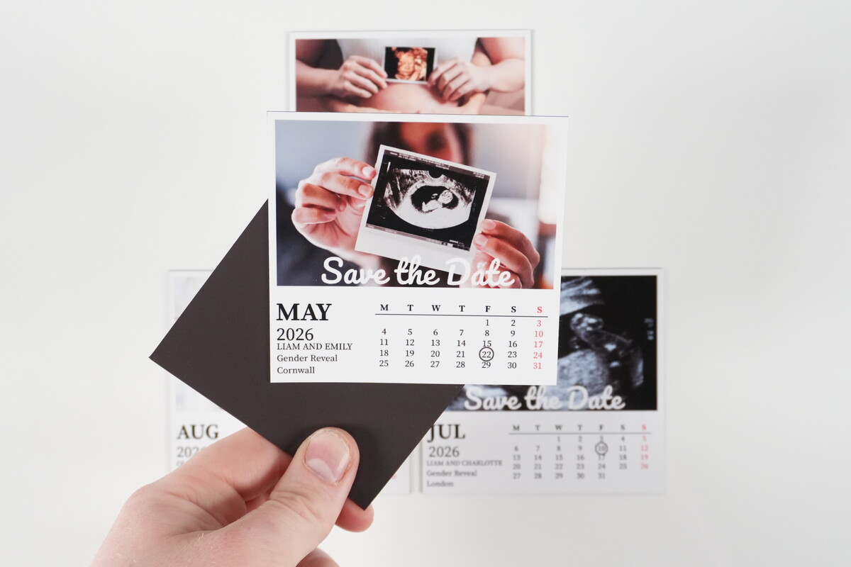 Gender Reveal — hand-held close-up